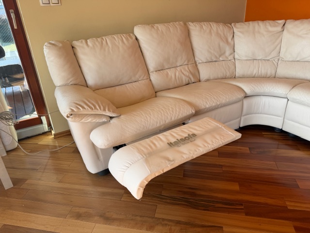 Kožená rohová sedací souprava - 4