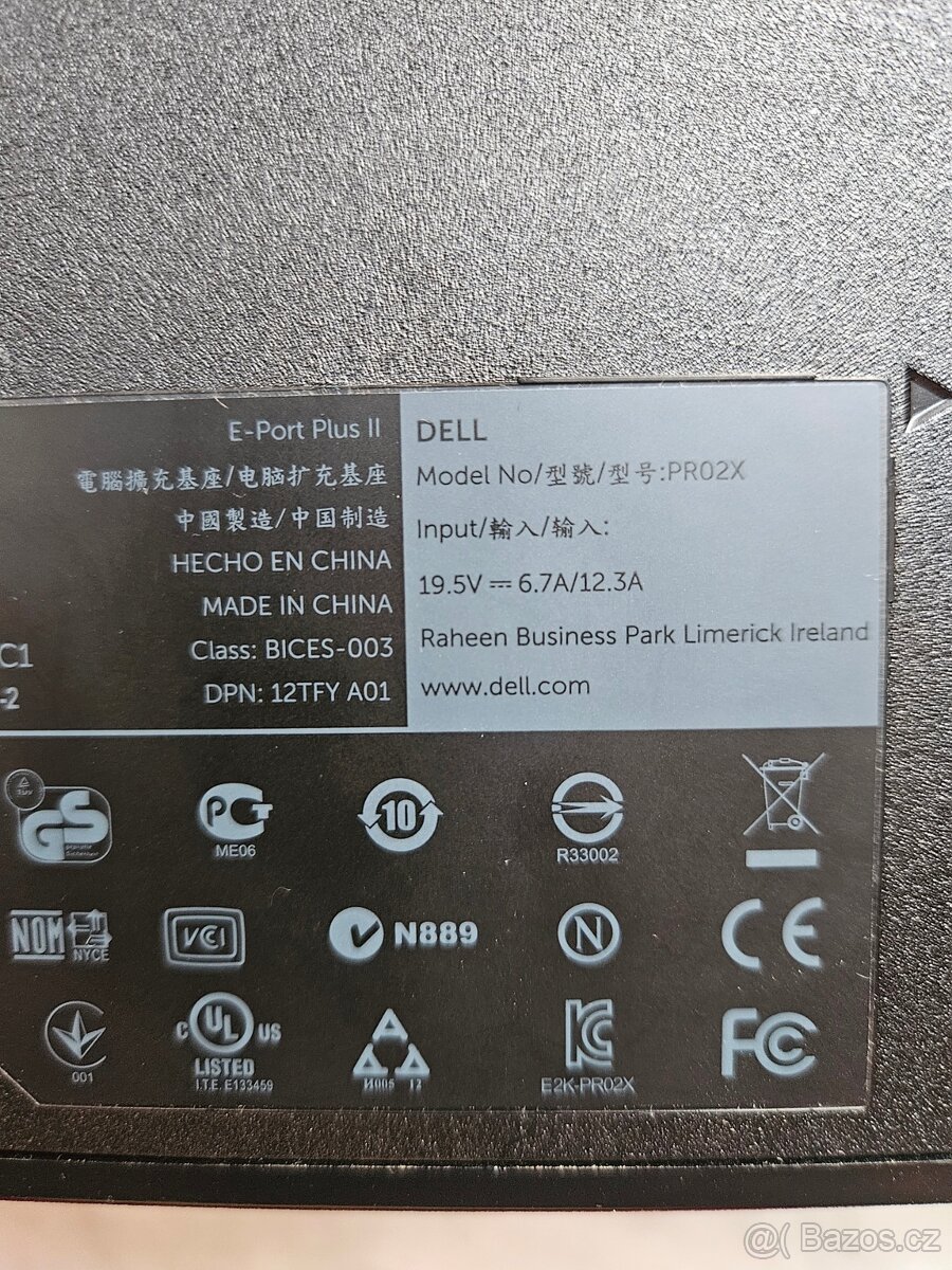Dell dock, dokovací stanice PR02X + zdroj - 4