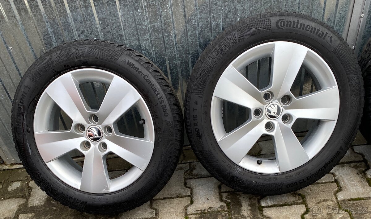 Alu kola Škoda Rapid - 185/60 R15, 5x100 - 4