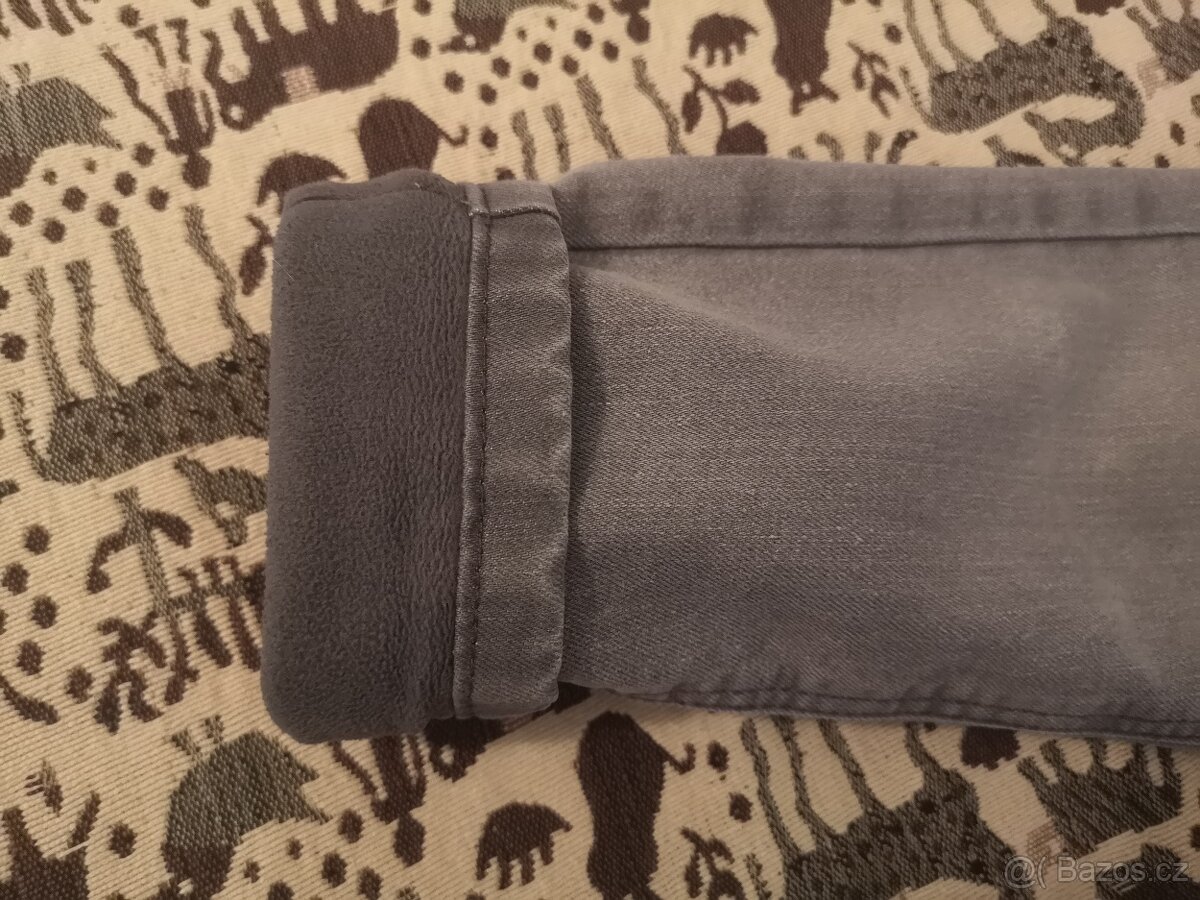 Oteplené džíny C&A vel. 116 - 2 ks - 4