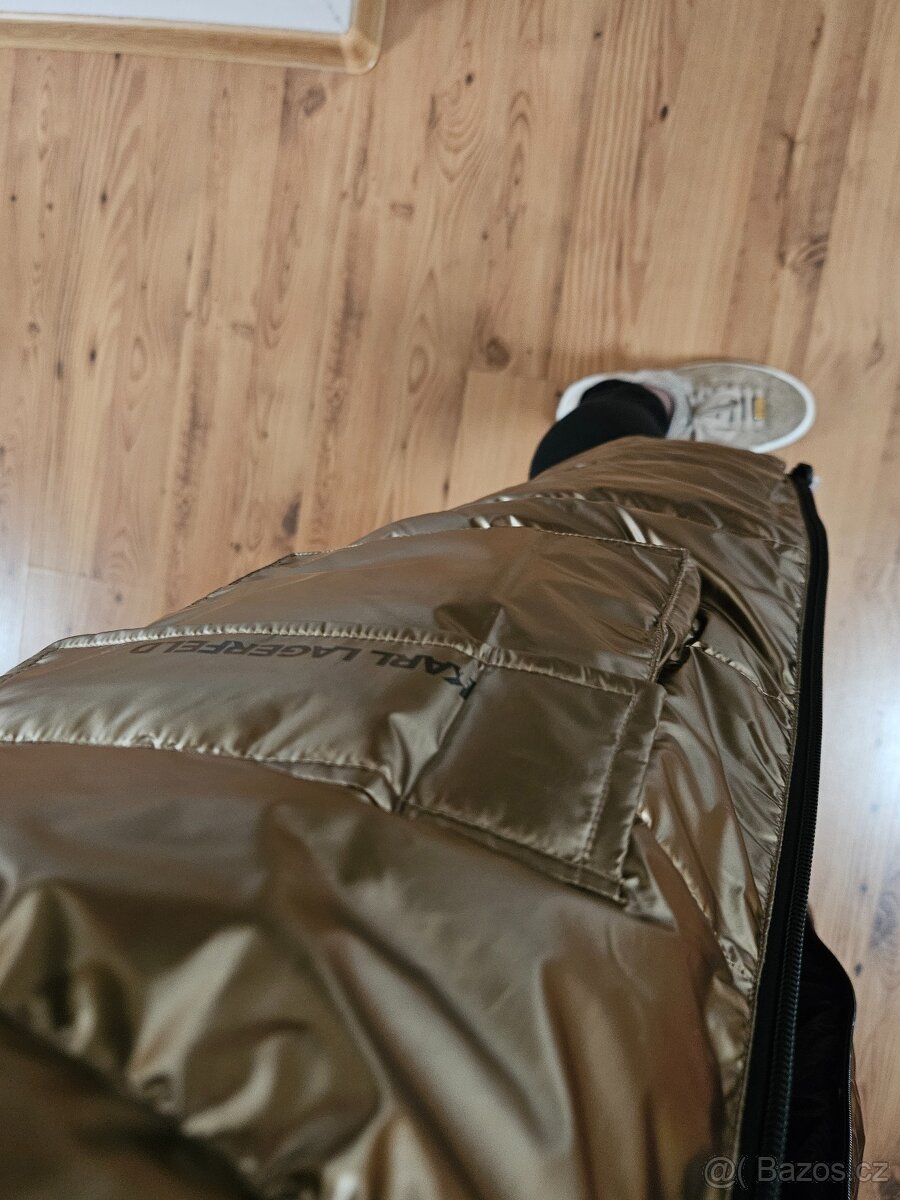 Karl Lagerfeld zimní oboustranný kabát vel.174 sedne na vel. - 4