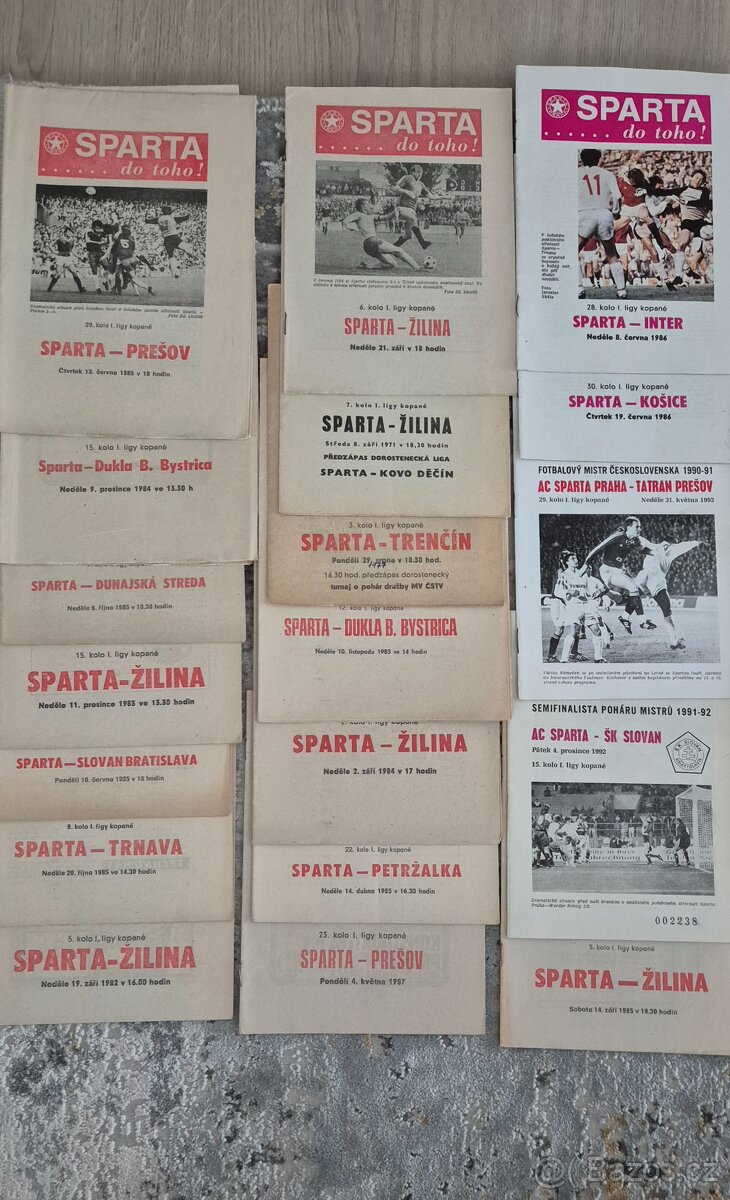 Fotbalové programy Sparta Praha - 4