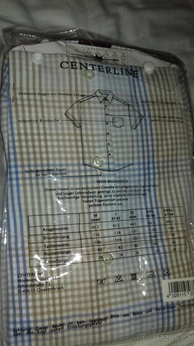 Pánské košile Centerline XXL (45/46) - 4