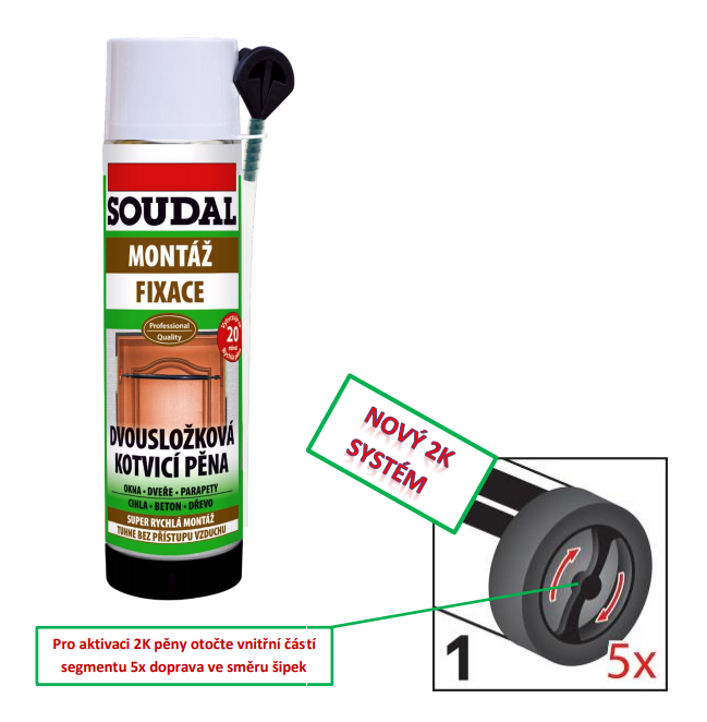 SOUDAL Dvousložková kotvicí pěna 400ml - 4