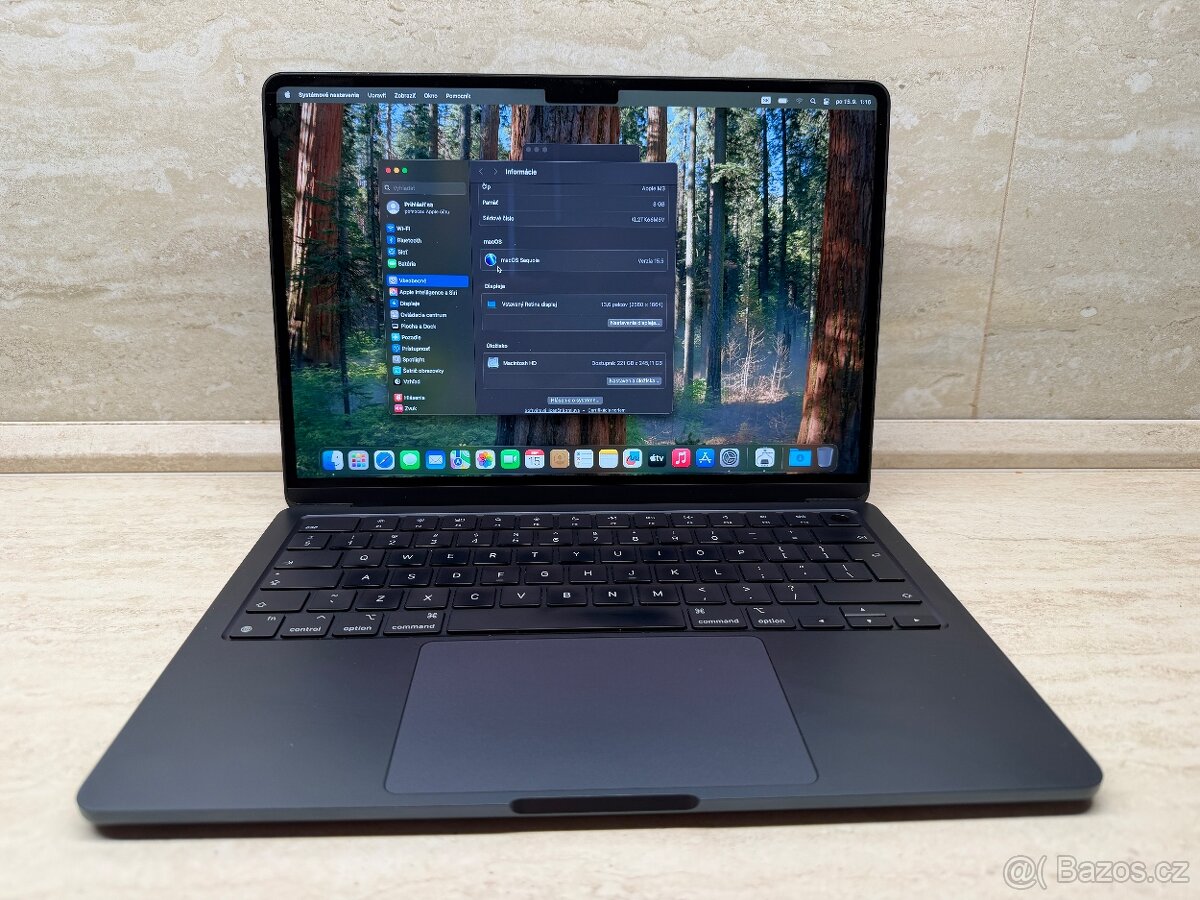 MacBook Air 13.6", M3, 8GB, 256GB, Midnight - 4
