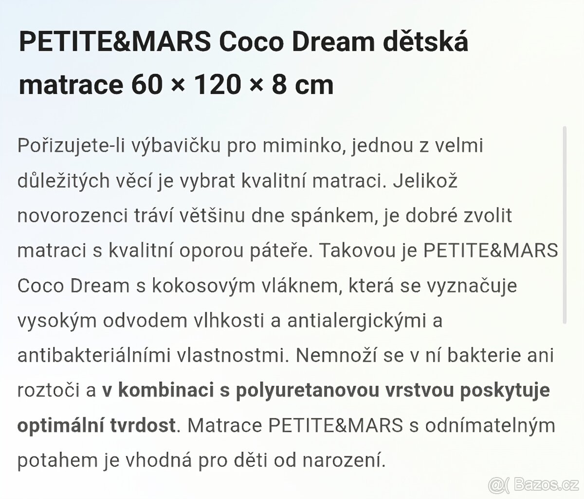 Dětská postýlka s matrací - 4