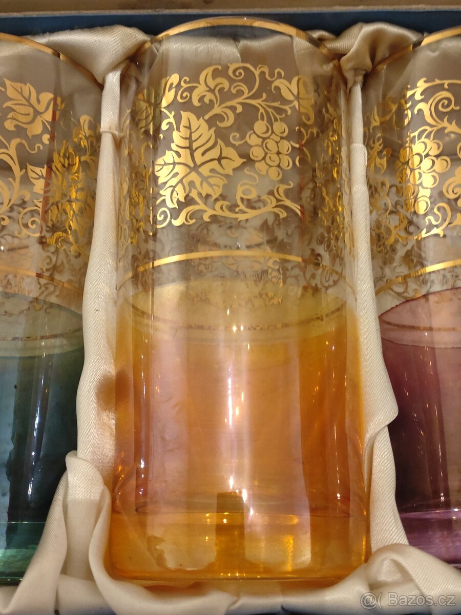 Skleničky barevné RETRO CZECHOSLAVAKIA - 4