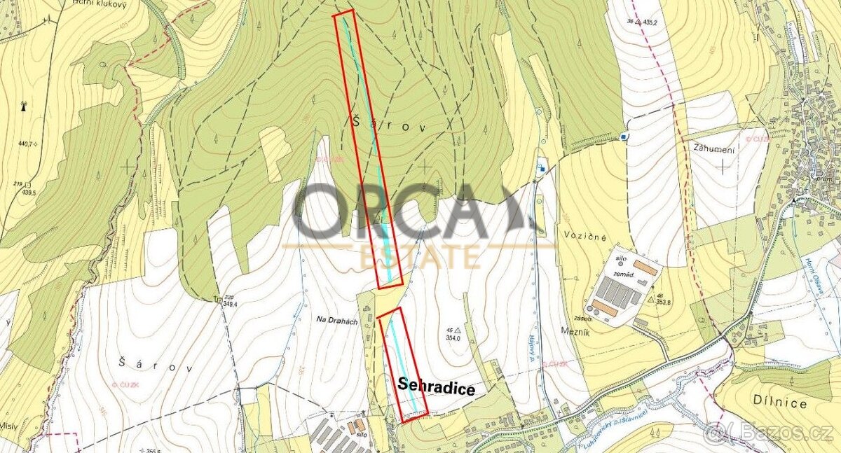 Prodej 0,7 ha pozemků v k. ú. Sehradice - 4