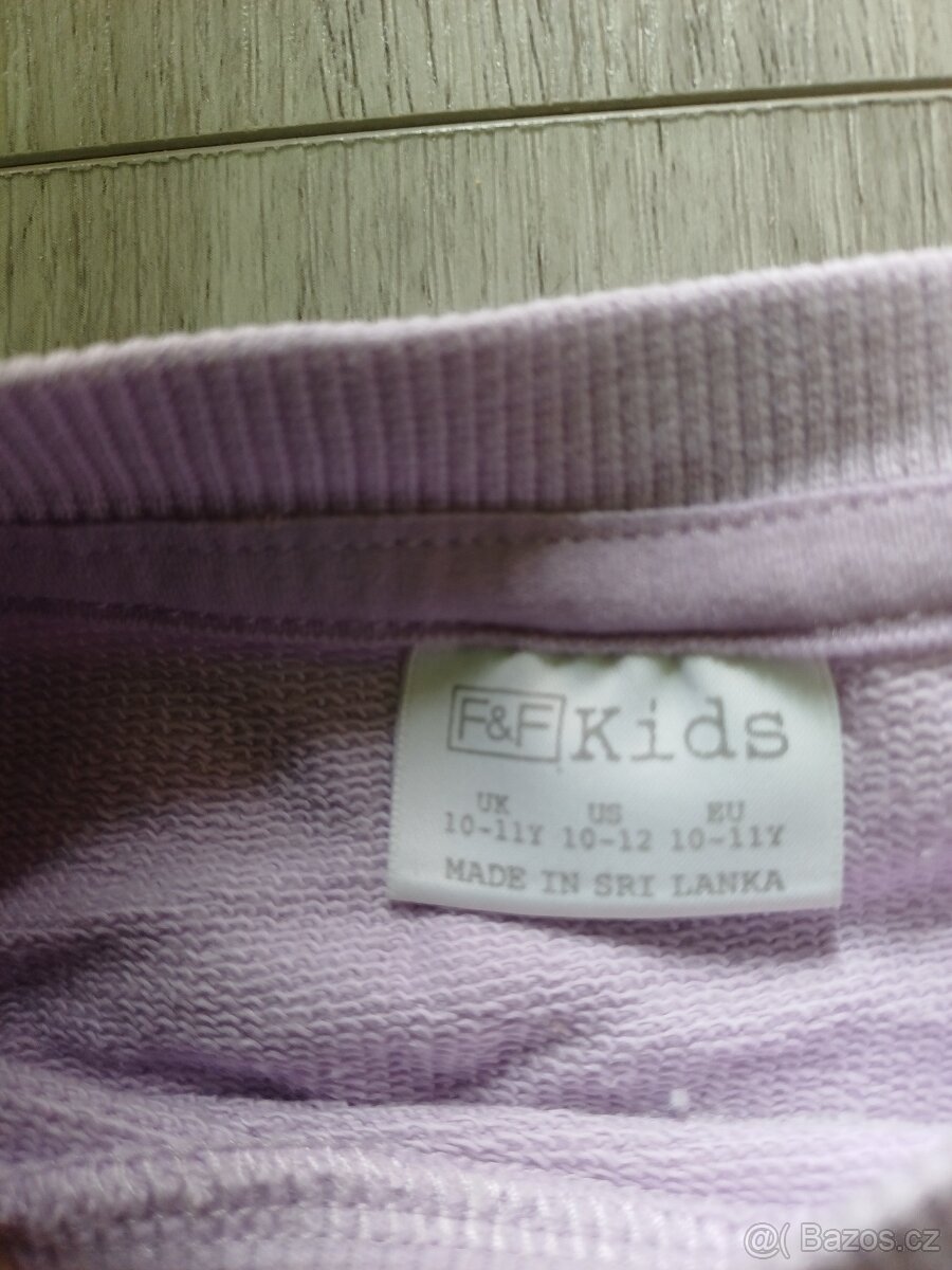 Dívčí tričko/slabá mikina F&F vel 10-11 let - 4