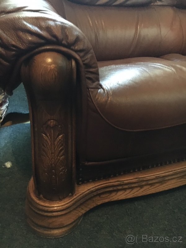 Kožená sedací souprava 3+2 - 4
