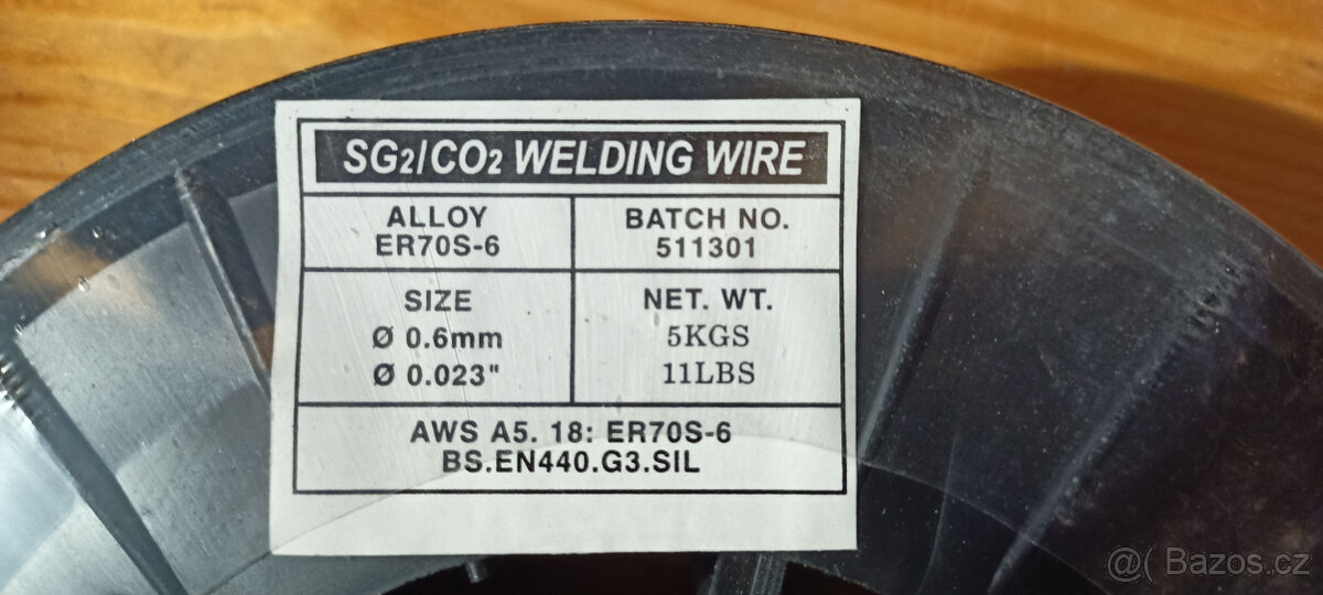 Prodám levně svařovací poměděný drát Co2 na cívkách 5 a 15kg - 4