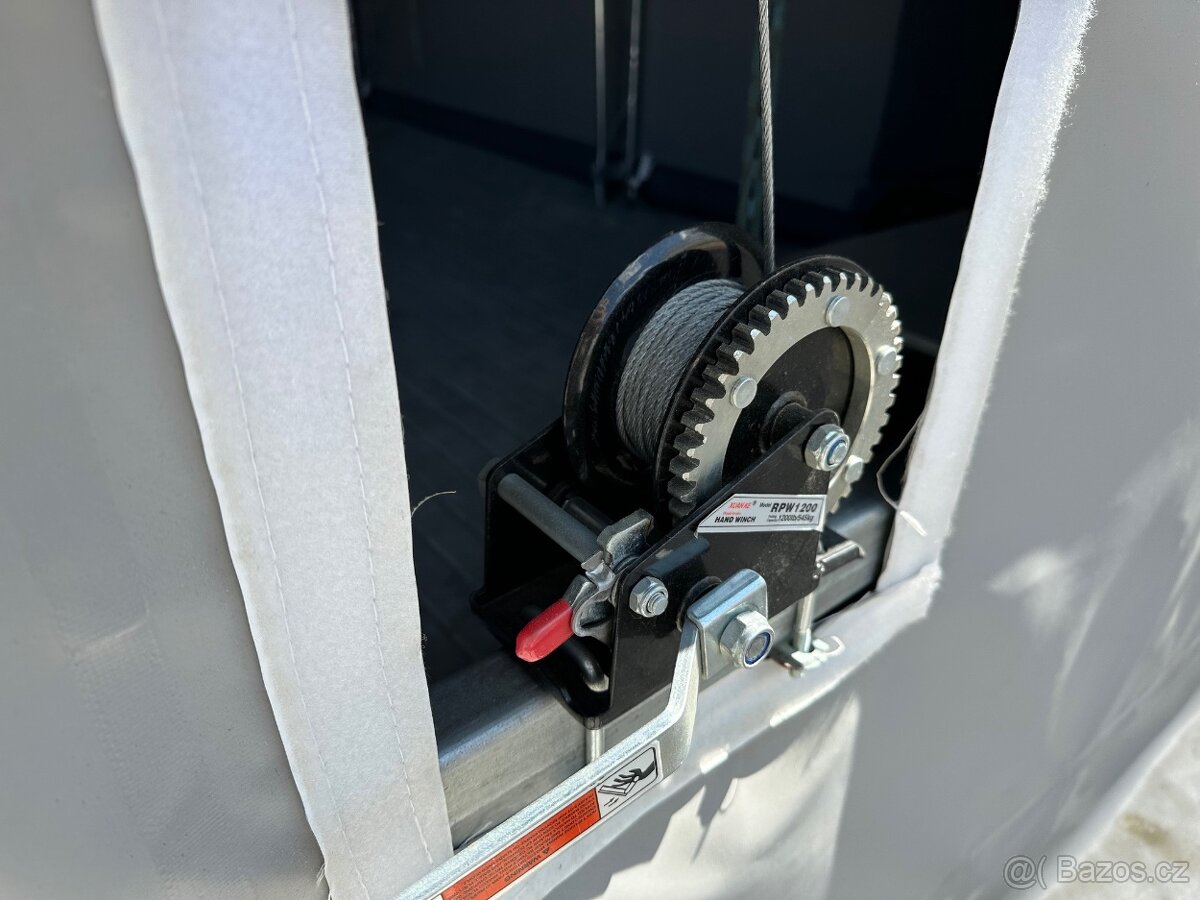 Plachtová hala 10x12,2x5,2 šedá/antracid. lem - 4