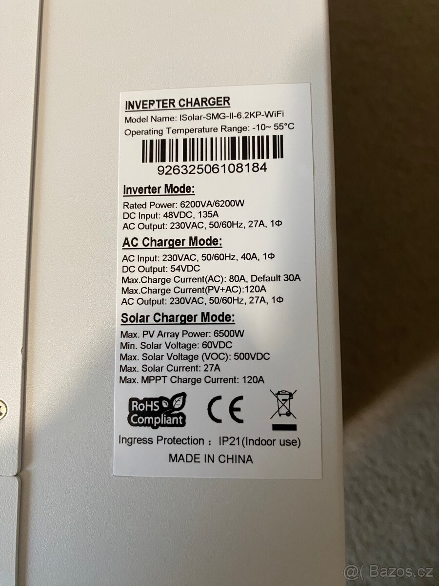 Střídač Měníč napětí pro fotovoltaiku 6,2KW 48V - 4