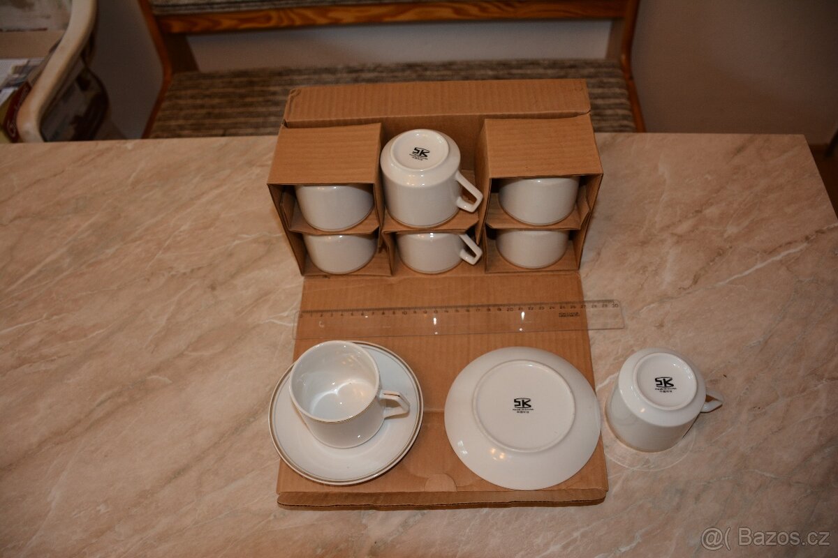 Retro set šálků na kávu Čína - 4