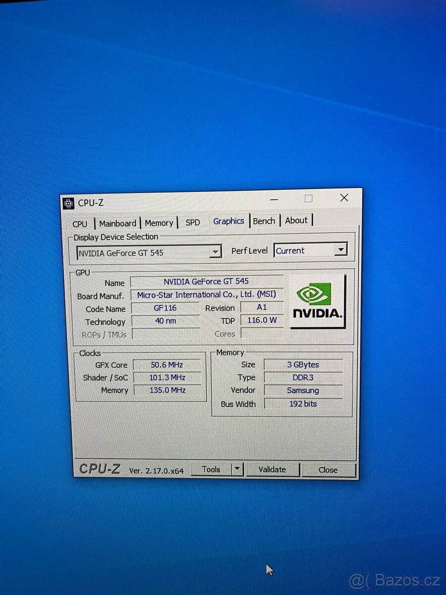 Stolní PC – Intel i5 / 8GB RAM / GT 545 / SSD + HDD - 4