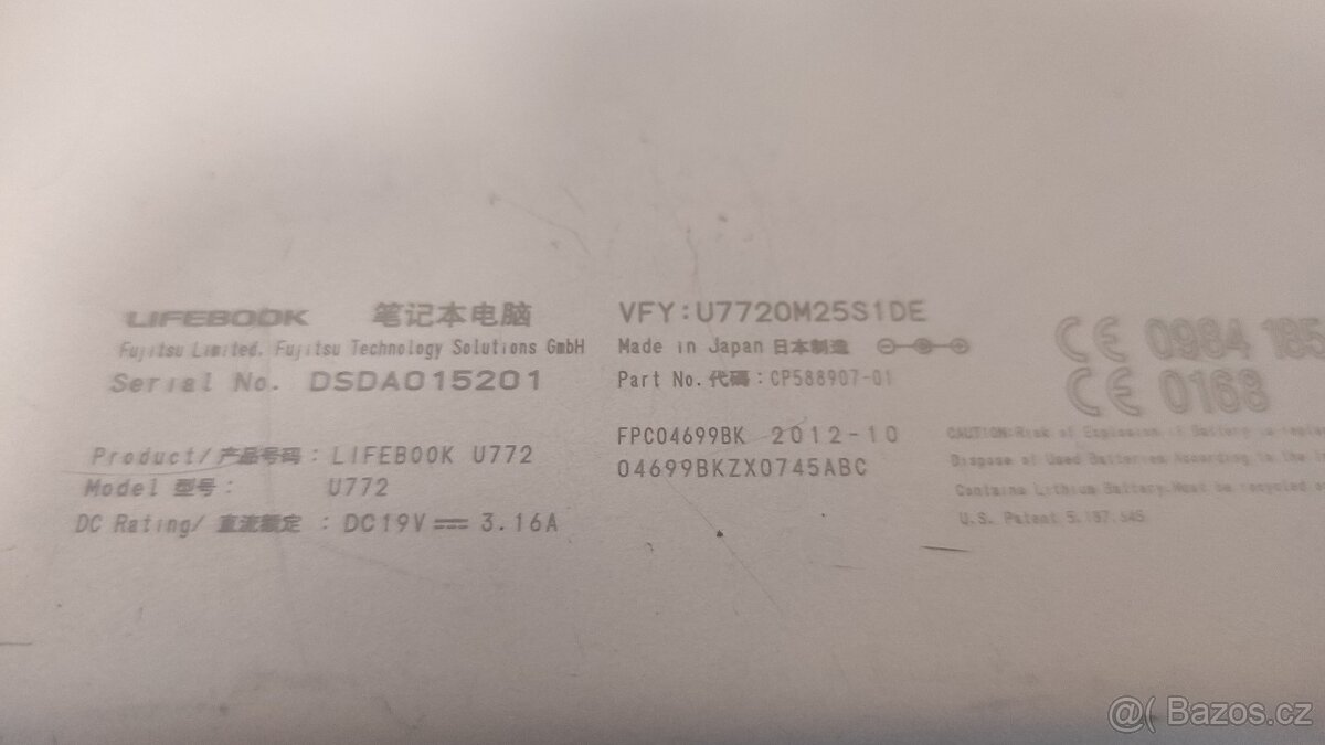 FUJITSU Lifebook U722 - 4