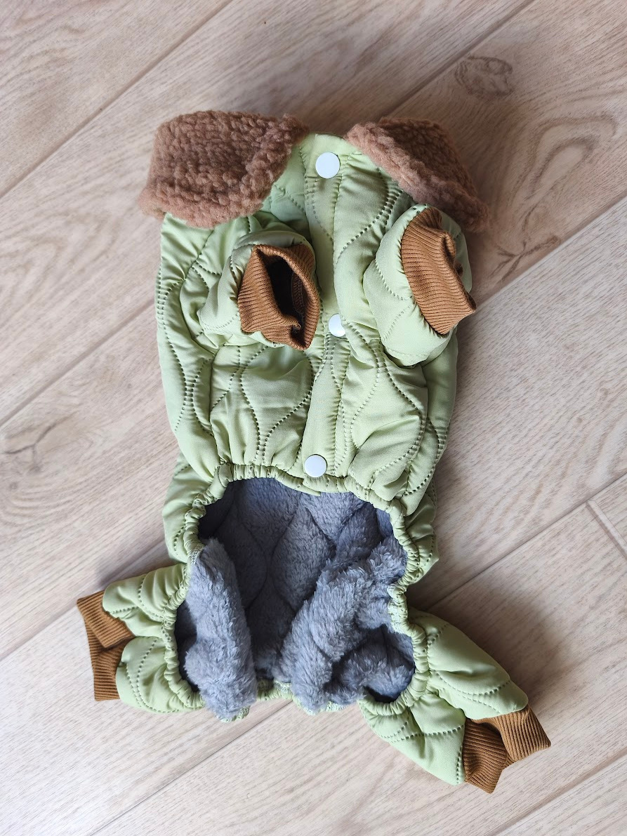 Obleček pro pejska N.O.V.É. zelenkavá/hnědá - 4