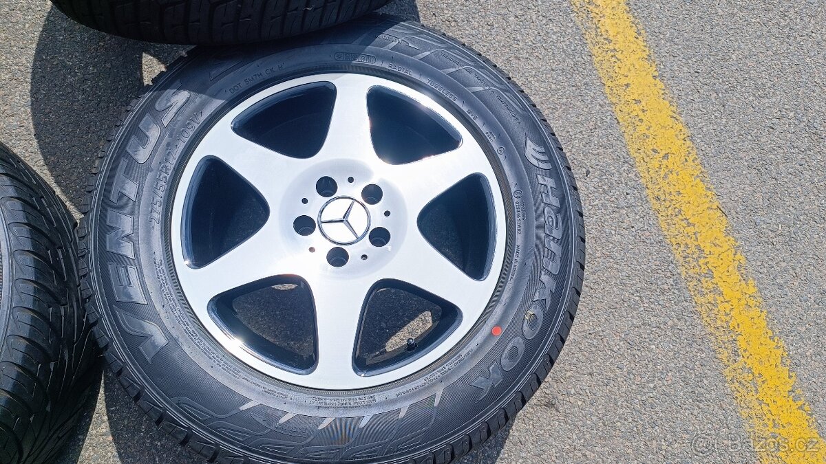 ALkola Mercedes-Benz w163 R17 po renovaci s gumami