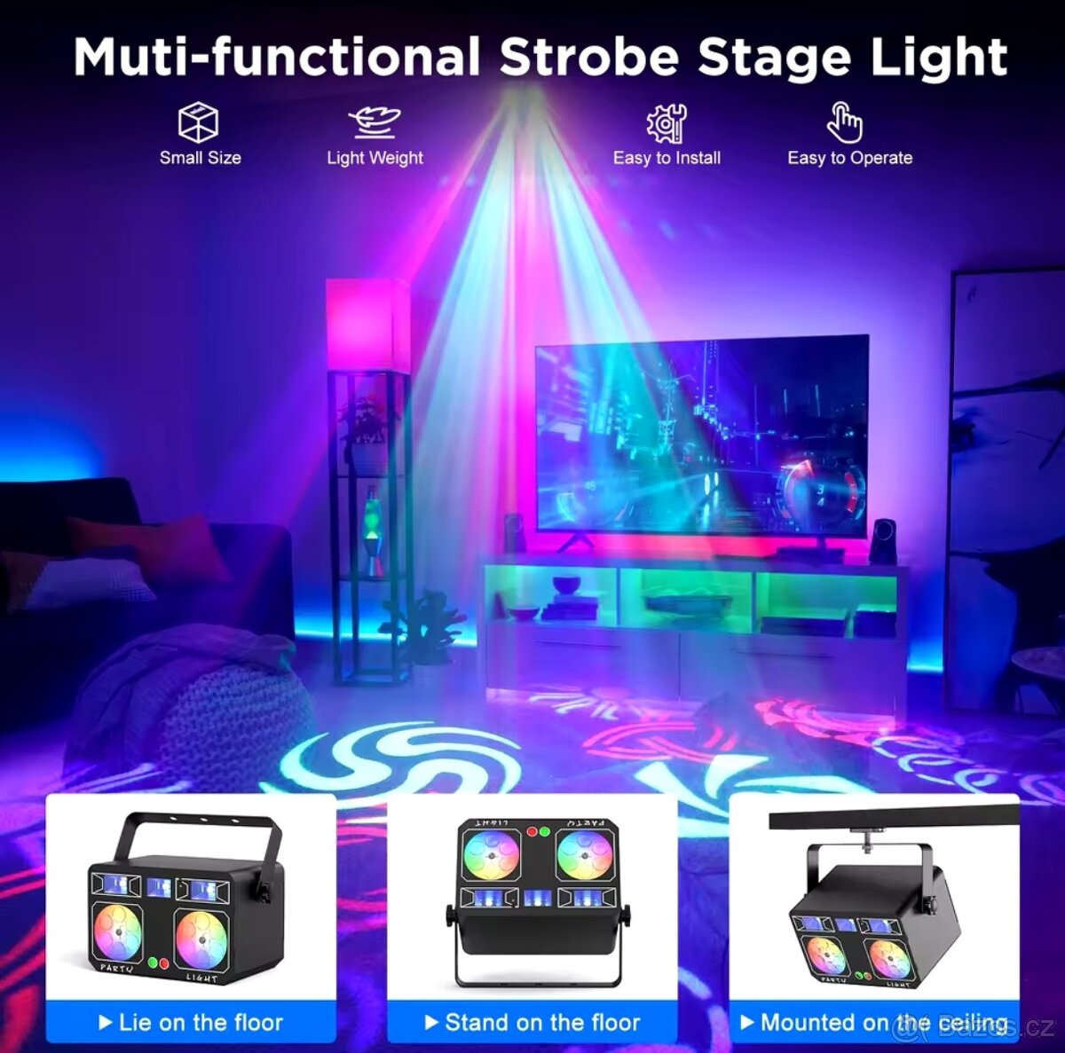 Mini větelný efekt 5in1 - 4