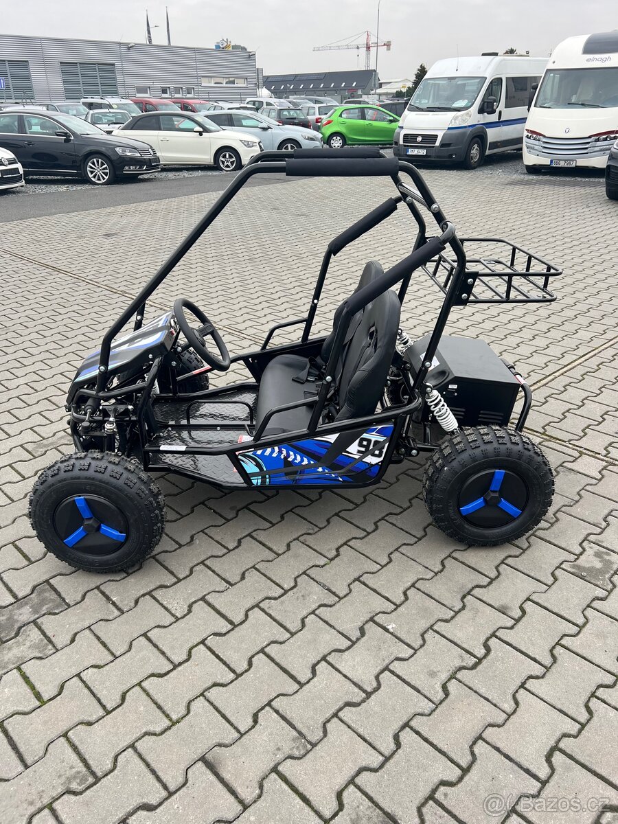Nová Dětská elektro Buggy až 2500w 2 Mista Modrá - 4