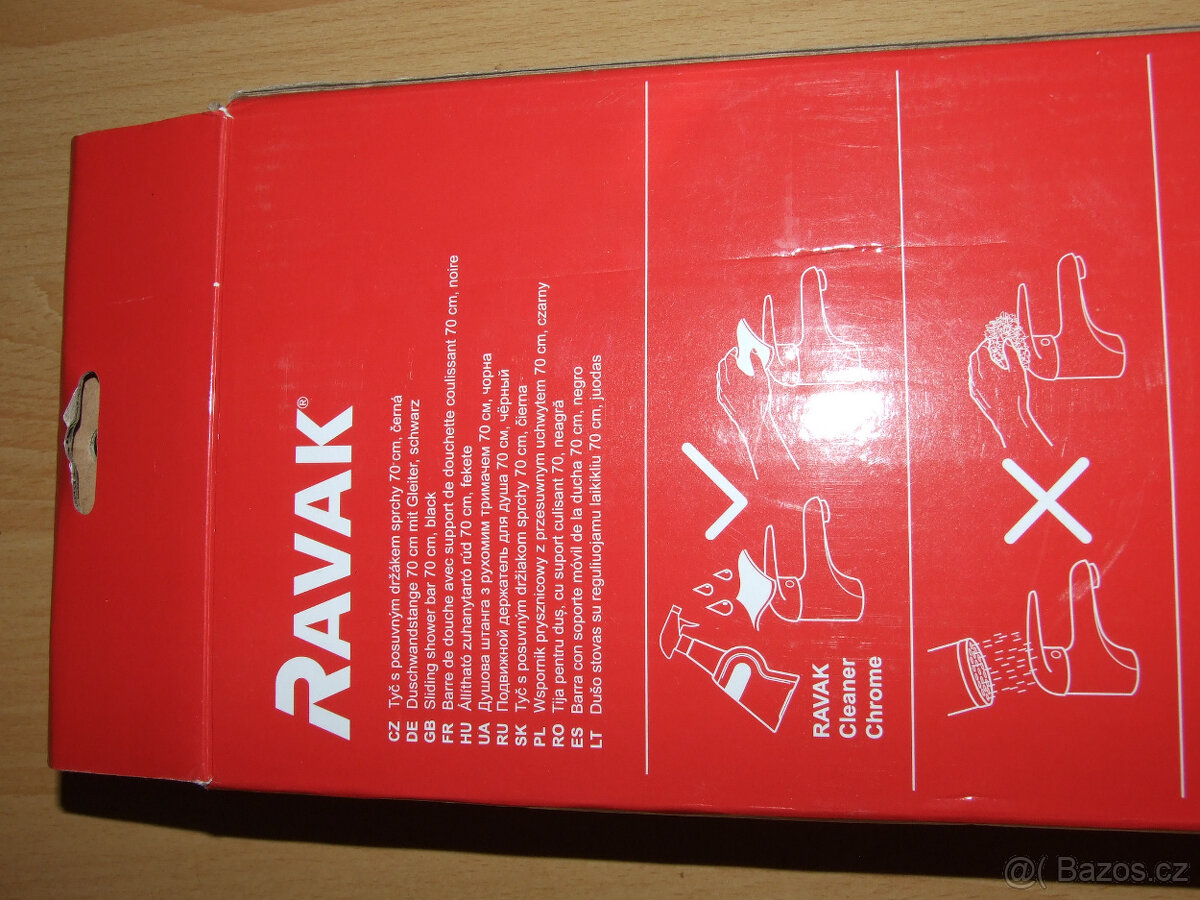RAVAK 974.20 sprch.držák+hadice+hlavice černý mat - NOVÁ - 4