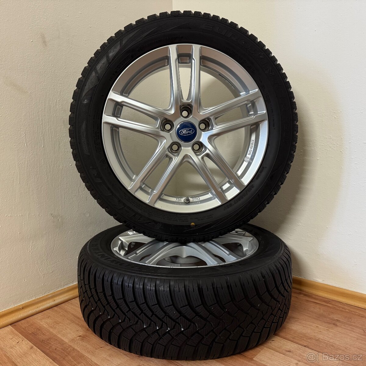 FORD FOCUS / PUMA 5x108 R17 ET47,5+ZIMNÍ 215/55R17 8,5/7mm - 4