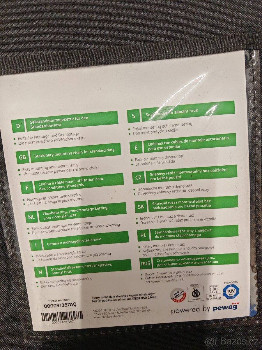 Nove snehove retezy SKODA (Octavia, Scala, Kamiq) - 4