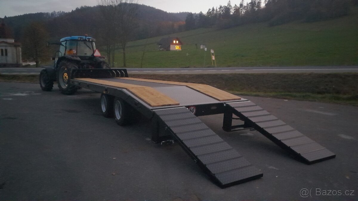 Traktorový návěs,Přepravník strojů,Podvalník,Přívěs,Vlek 16t - 4