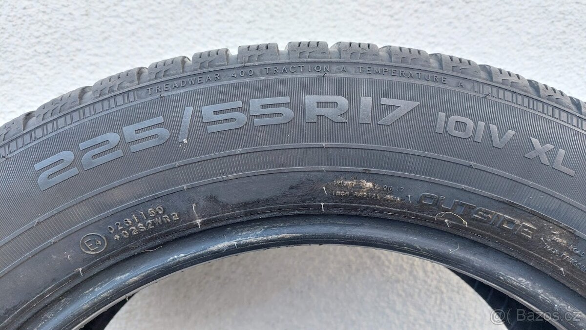4x zimní pneu 225/55 R17 101V XL - 4