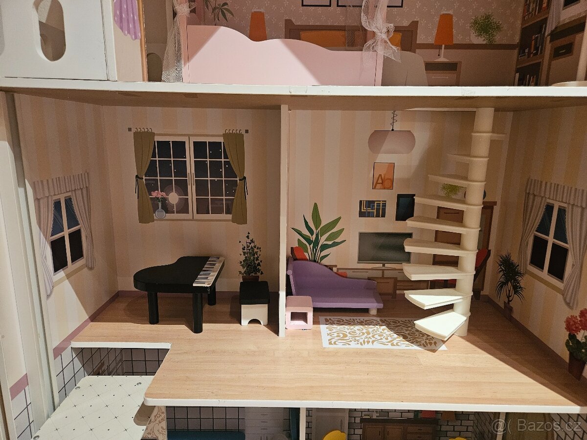 Barbie dům snů - domeček pro panenky - 4