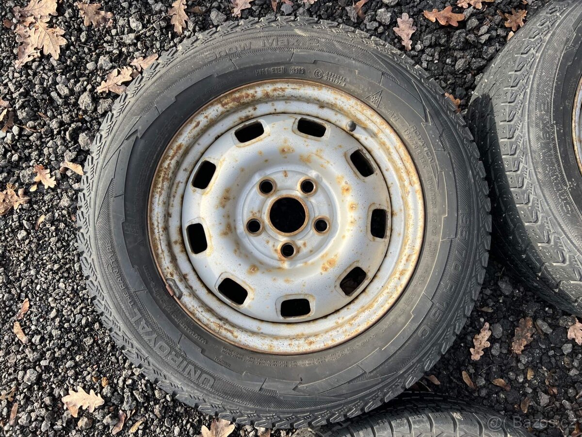 194. sada zimní zátěžová kola 195/70 r15 C 5x112 VW Škoda - 4