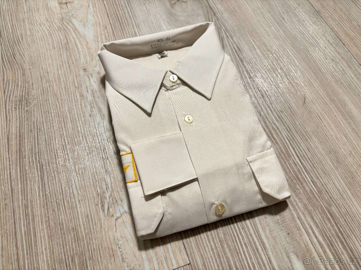 Bundokošile ČSLA vz.63 BÍLÁ, nové, originál - 4