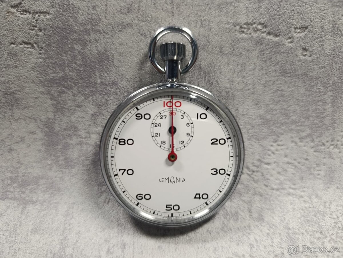 Vojenské dělostřelecké švýcarské stopky Lemania - 4