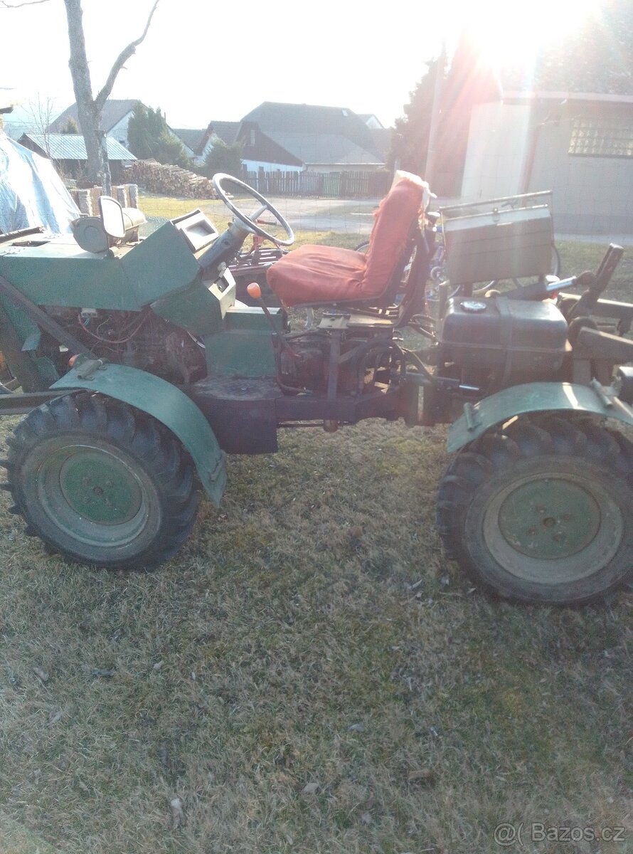 Kloubový malotraktor domácí výroby - 4