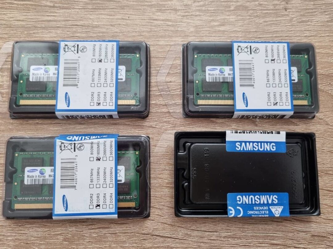 8GB DDR3L RAM SAMSUNG - nová 1600MHz 12800s - 4