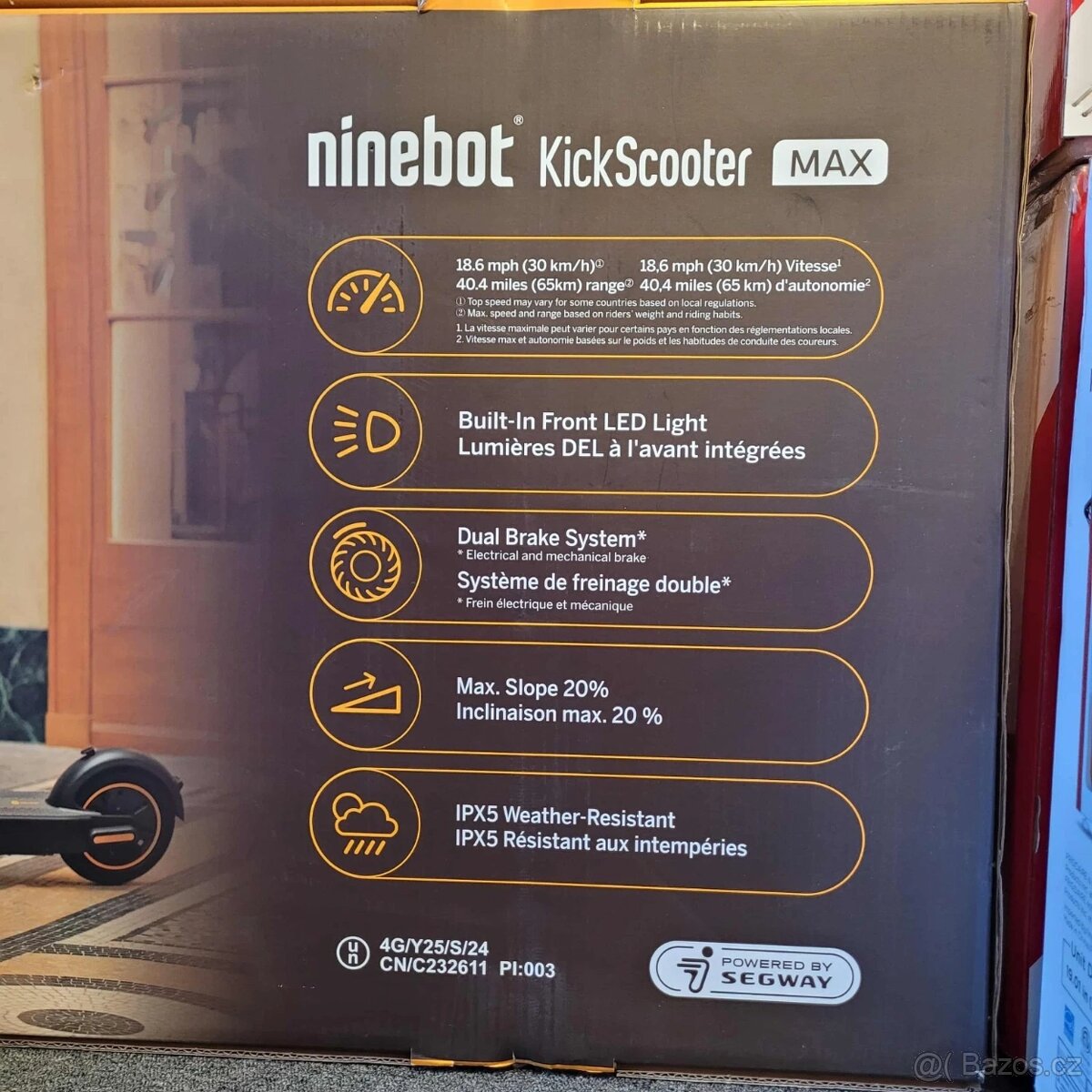 Elektrická koloběžka Segway Ninebot Max G30 - 4