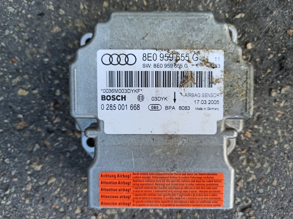 AUDI A4 - B7 – PALUBNÍ DESKA, AIRBAG, PÁSY, JEDNOTKA.. - 4