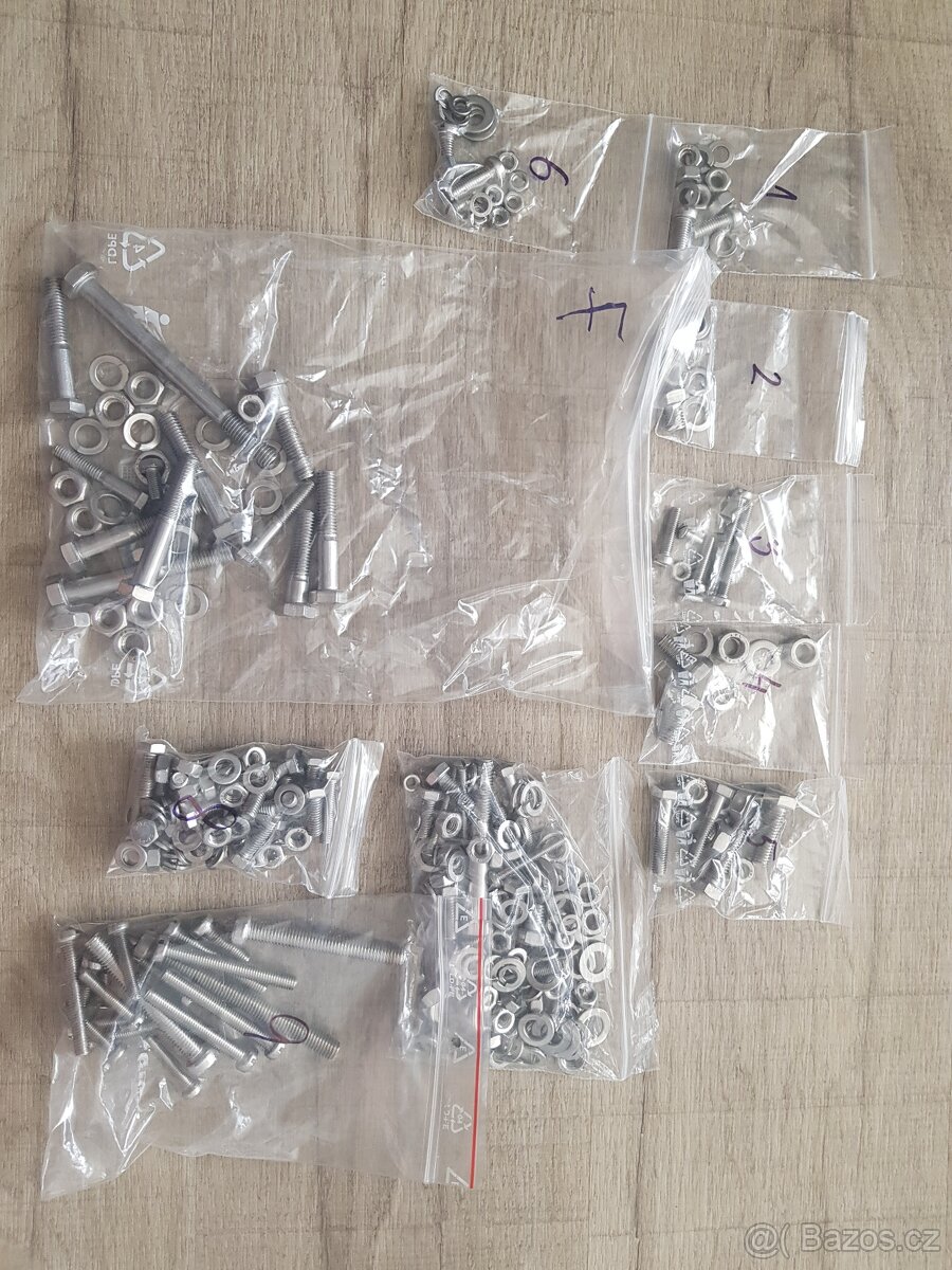 Jawa 50 pionýr sada šroubů 550, 555, 20, 21, 23 - 4