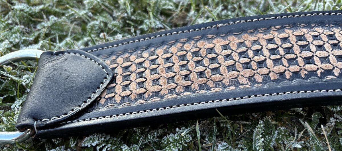 Westernový poprsník tmavě hnědý Basket - nekompletní - 4