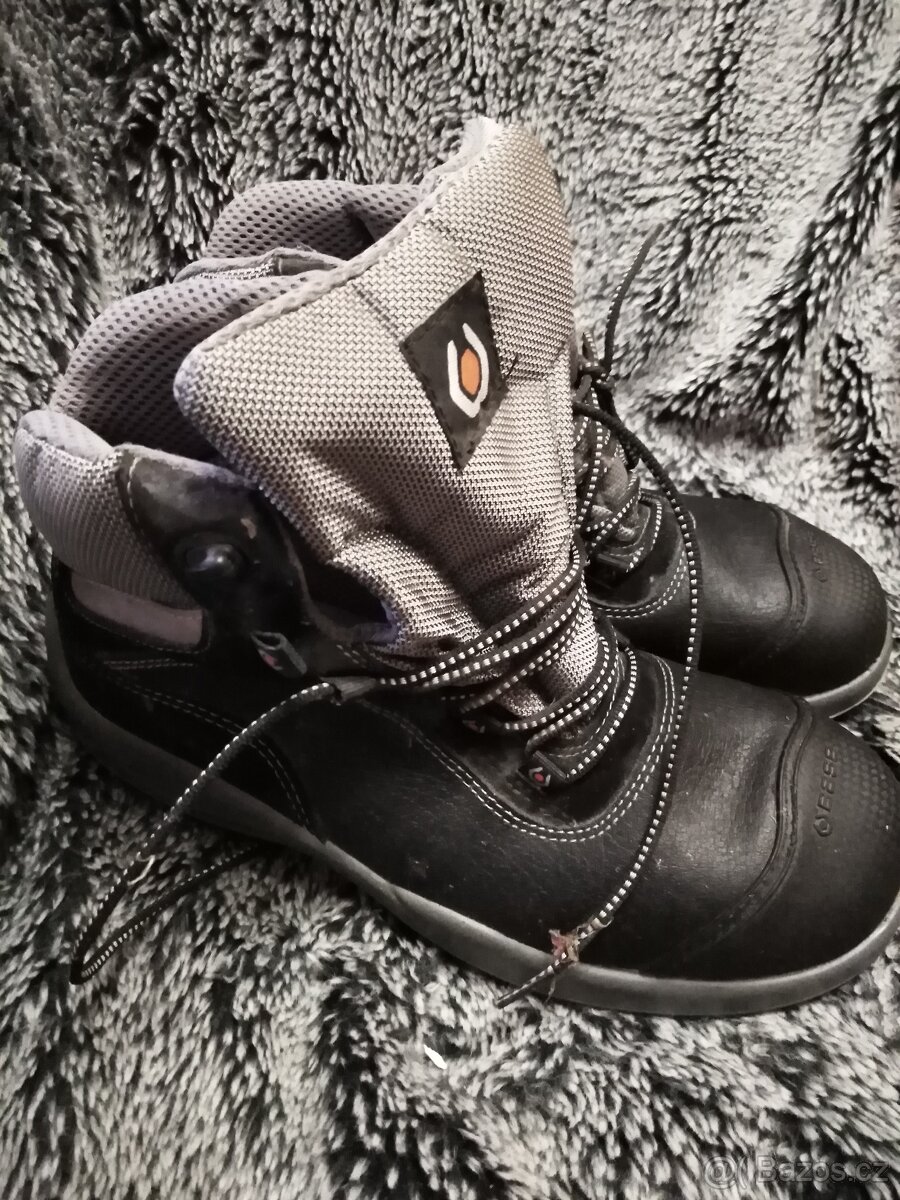 pánské pracovní kožené boty - 4