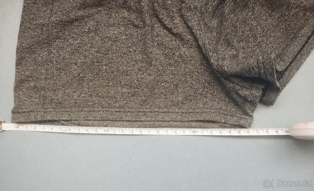 Tmavošedé melírované šortky - 4