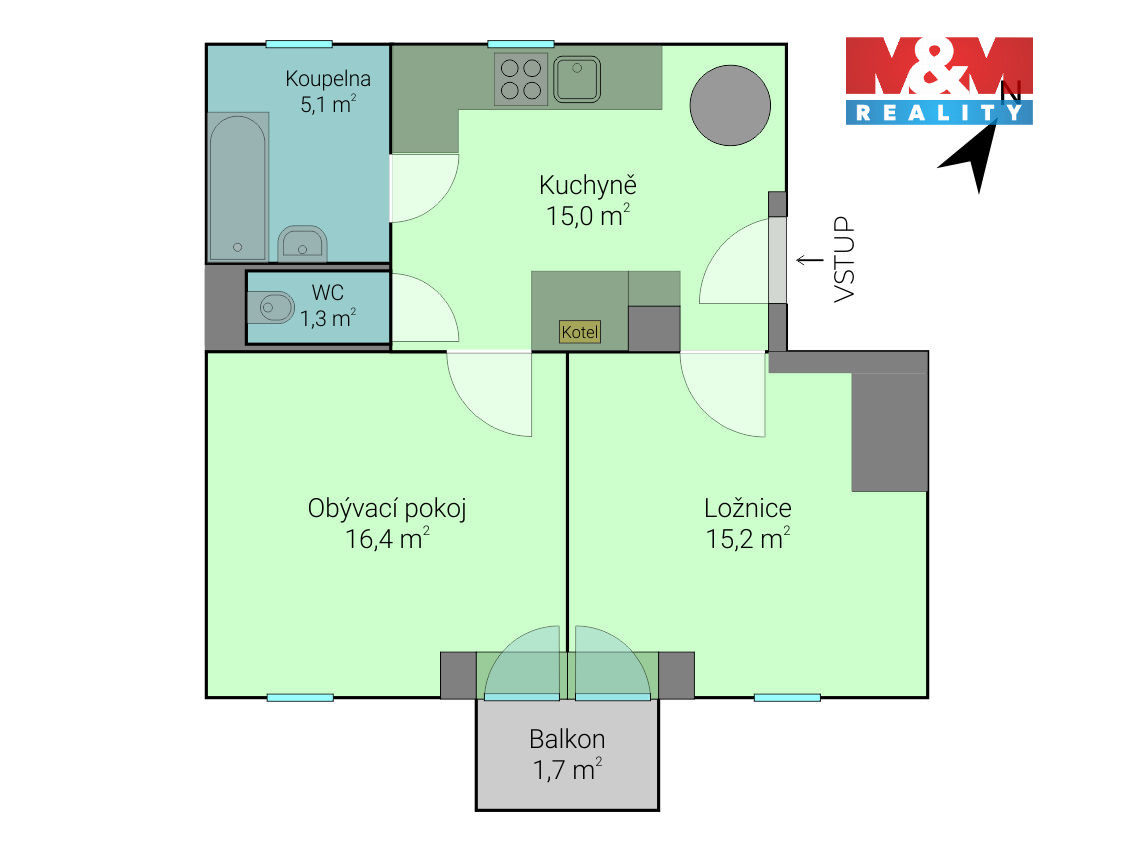 Prodej bytu 2+1, 53 m², Bílovice nad Svitavou, ul. Lesní - 4