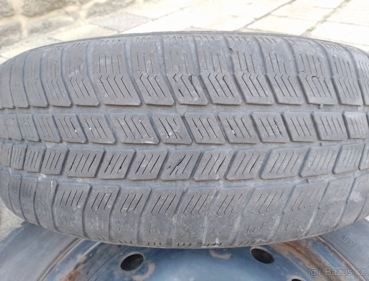 Plechové disky Ford Fusion 4x108 R15 včetně pneu - 4