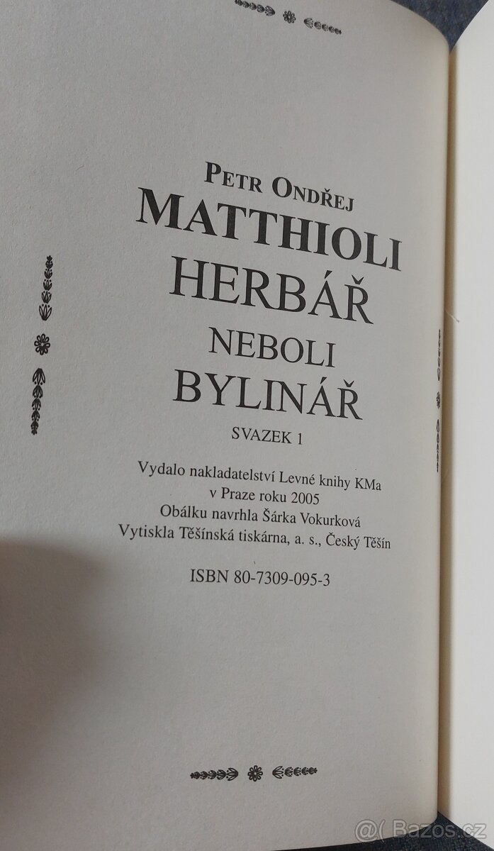 Herbář Mathioli 1. díl - 4