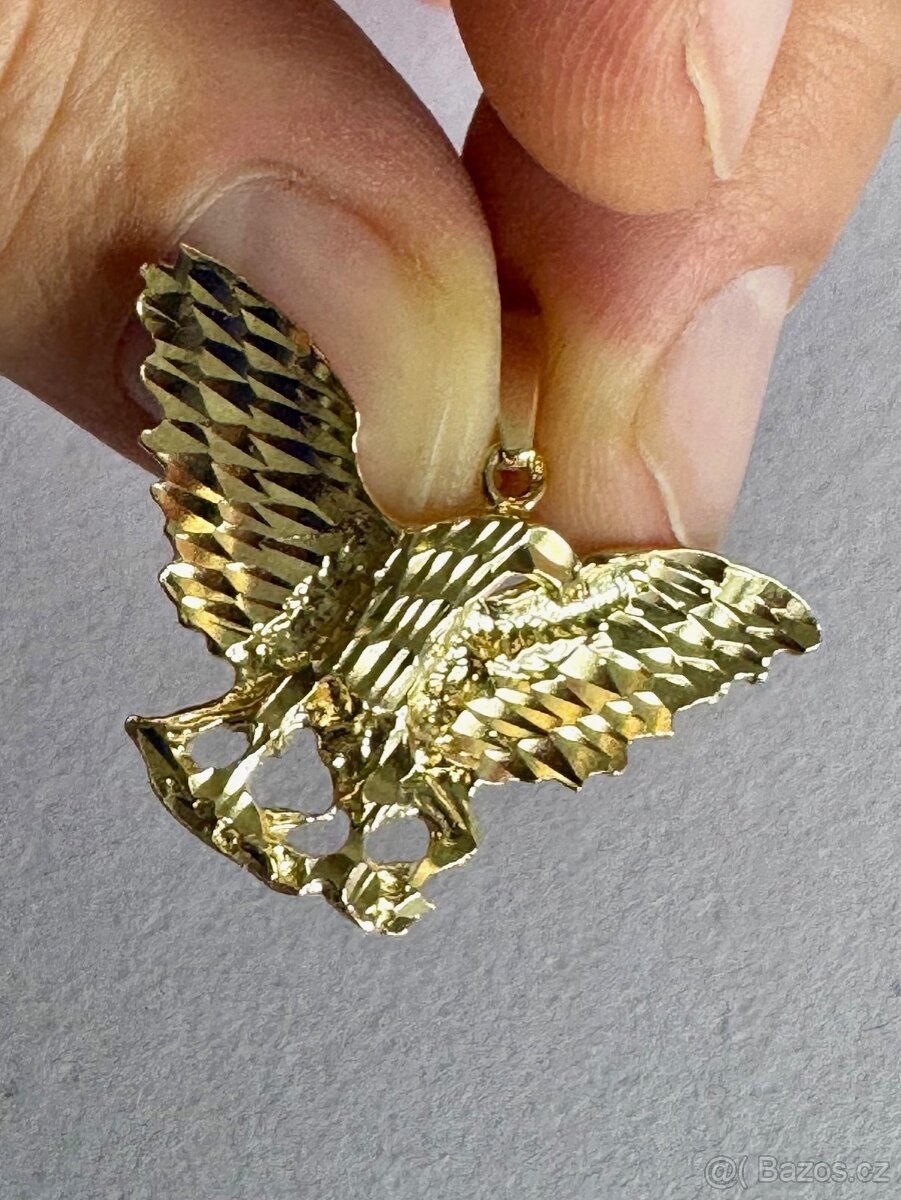 Zlatý přívěšek Orlice, 8K, 2,80 g - 4