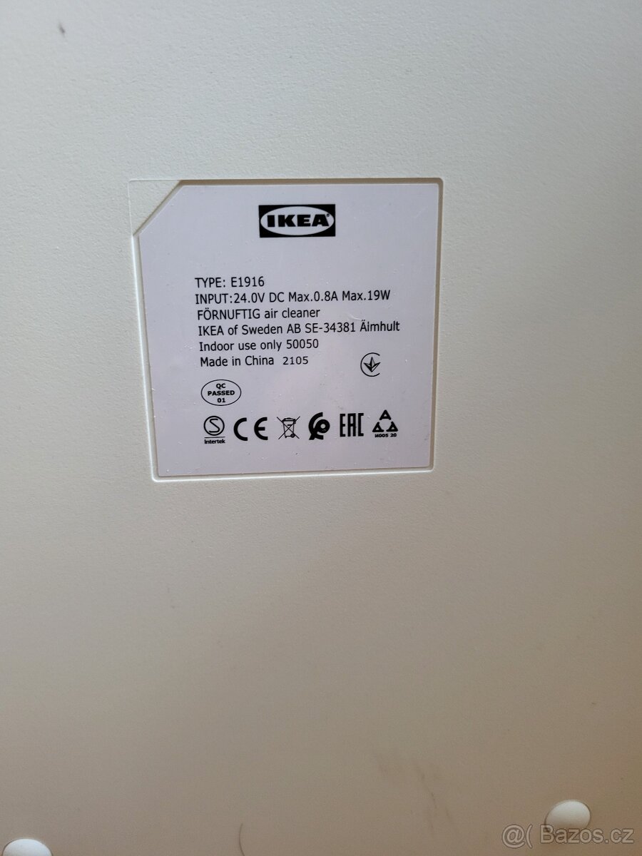 Čistička vzduchu Ikea (zánovní) + filtry - 4