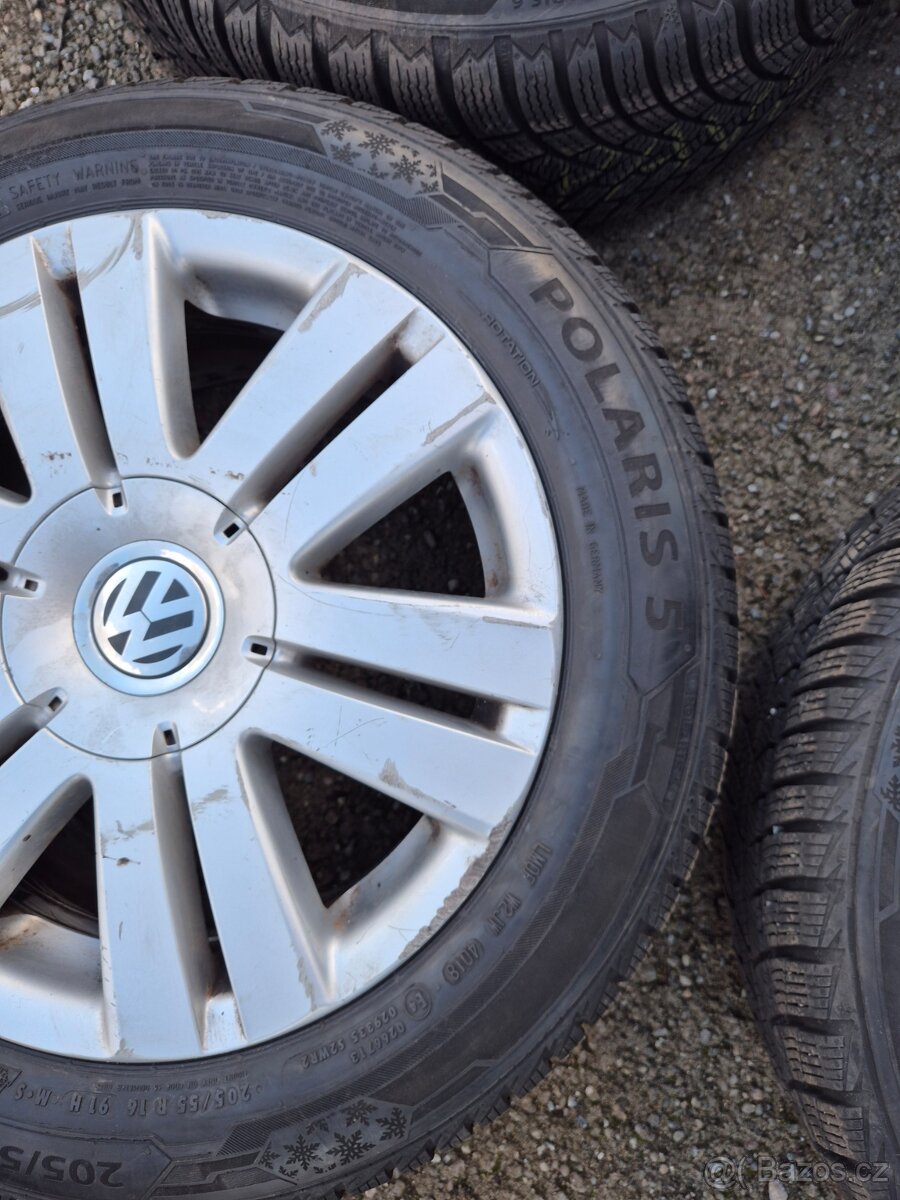 Zimní Alu Sada 5x112R16,Barum Polaris 205/55R16 - 4