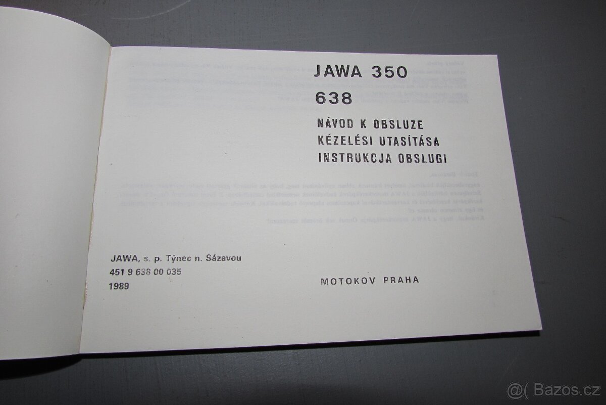 Jawa 350 639 návod + dodatek - 4