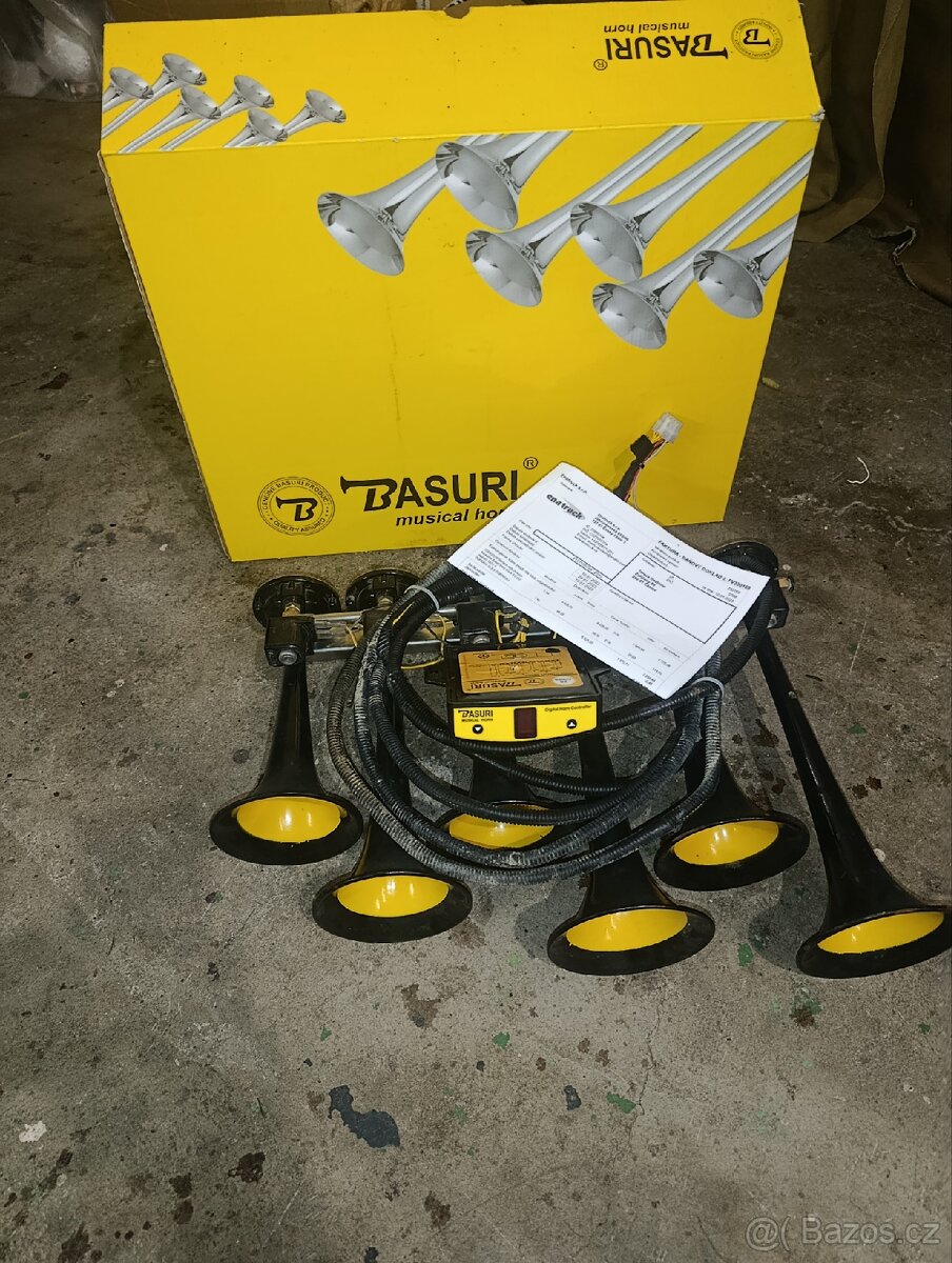 Sestava vzduchových houkaček Basuri - 4