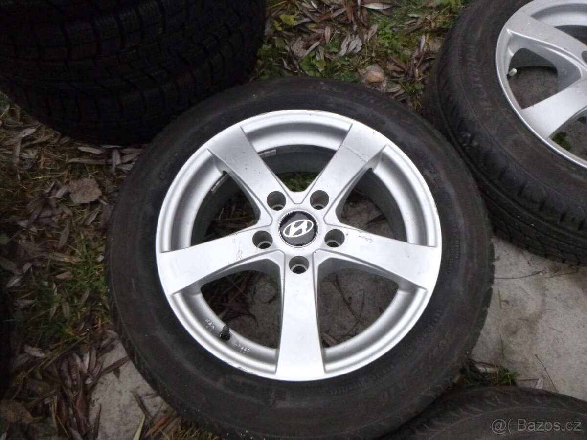 4x alu disk (5x114,3) letní pneu 205/55 r16 (7 mm) - 4